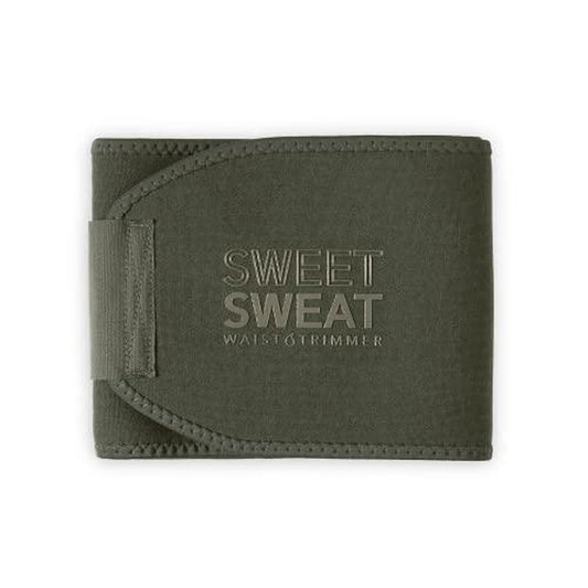 Sweet Sweat Ab Trainer for Women and Men - Sweat Band Waist Trainer Belt for High Intensity Training and Gym Workouts, 5 Adjustable Sizes