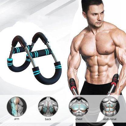 Adjustable Arm Trainer with Resistance Bands Detachable Chest Expander for Upper Body Strength Training Home Gym Equipment
