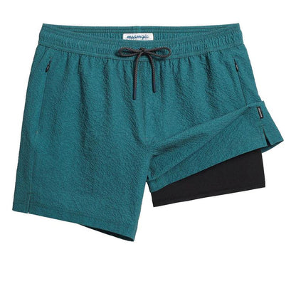 5.5 Inseam 2 in 1 Seersucker Short Liner Solid Swim Shorts, Breathable Comfort Workout Athletic Training Shorts with Phone Pockets,Lightweight Quick Drying Drawstring Sports Shorts for Gym Fitness, Drippy Outfits Going Out Outfit, Menswear Clothes Bottoms